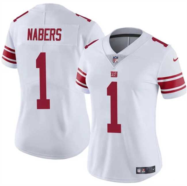 Women's New York Giants #1 Malik Nabers White Vapor Stitched Jersey Dzhi,We sell and wholesale Women's New York Giants #1 Malik Nabers White Vapor Stitched Jersey Dzhi on line form chian!